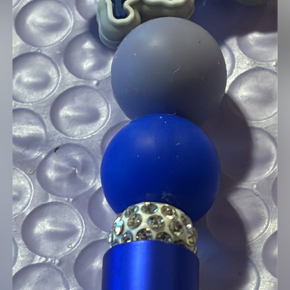 New handmade Detroit Lions ink pen 🖊️ focal bead very cute - Picture 3 of 6